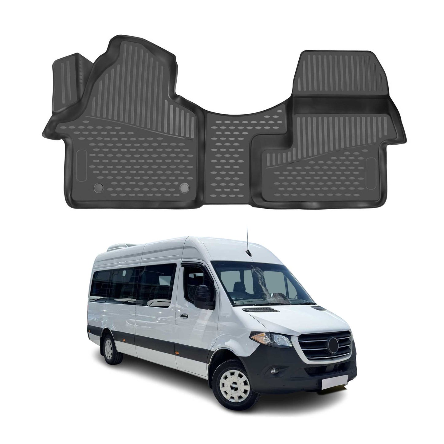 2019-2026 Mercedes Sprinter W907 910 Floor Mats Liners Full Set All Weather