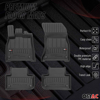 2018-2025 Audi Q5 / SQ5 2.gen Premium Floor Mats Liners Full Set All Weather Heavy Duty