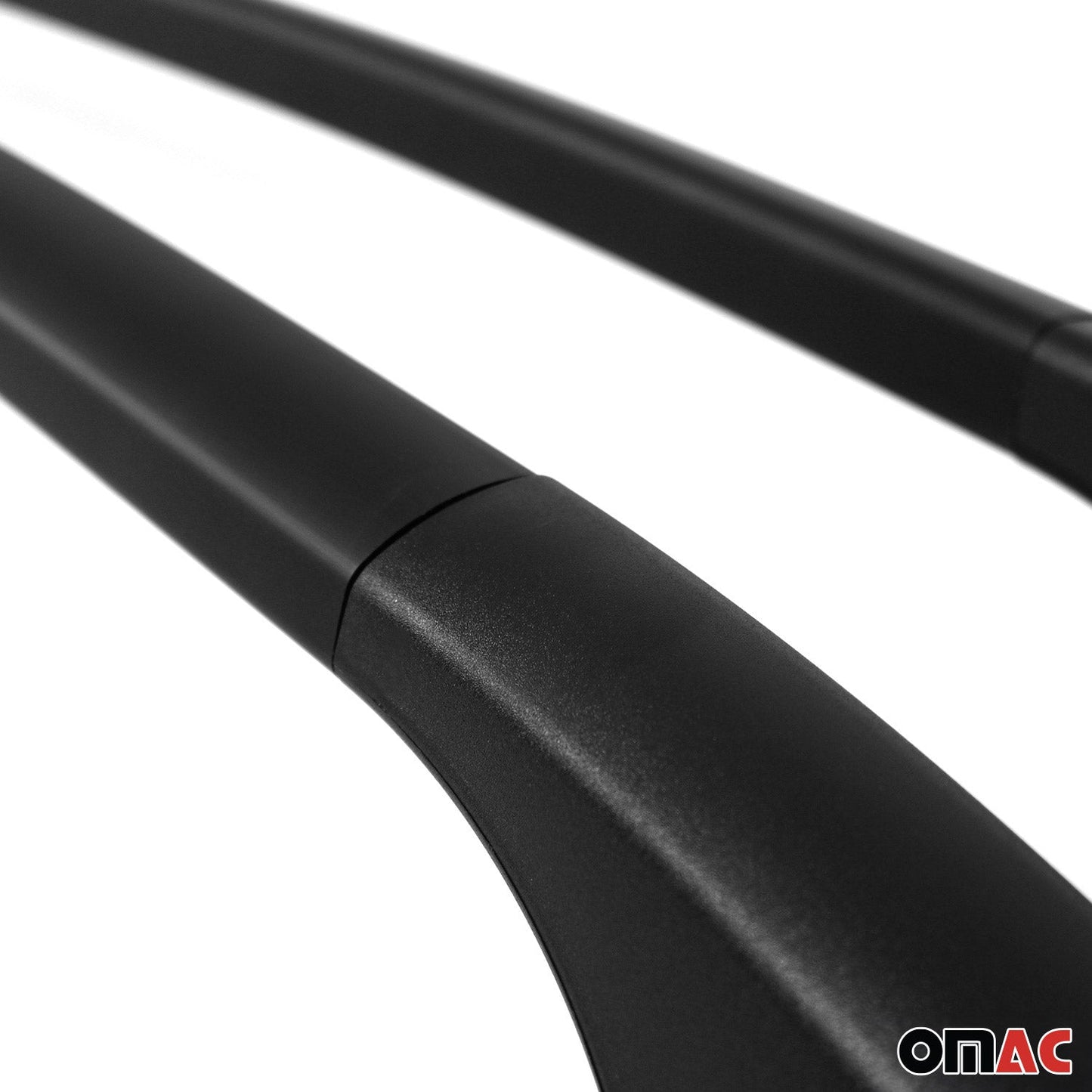2008-2014 Hyundai i20 Roof Rack Rails Side Rails Aluminium Black 2 Pcs