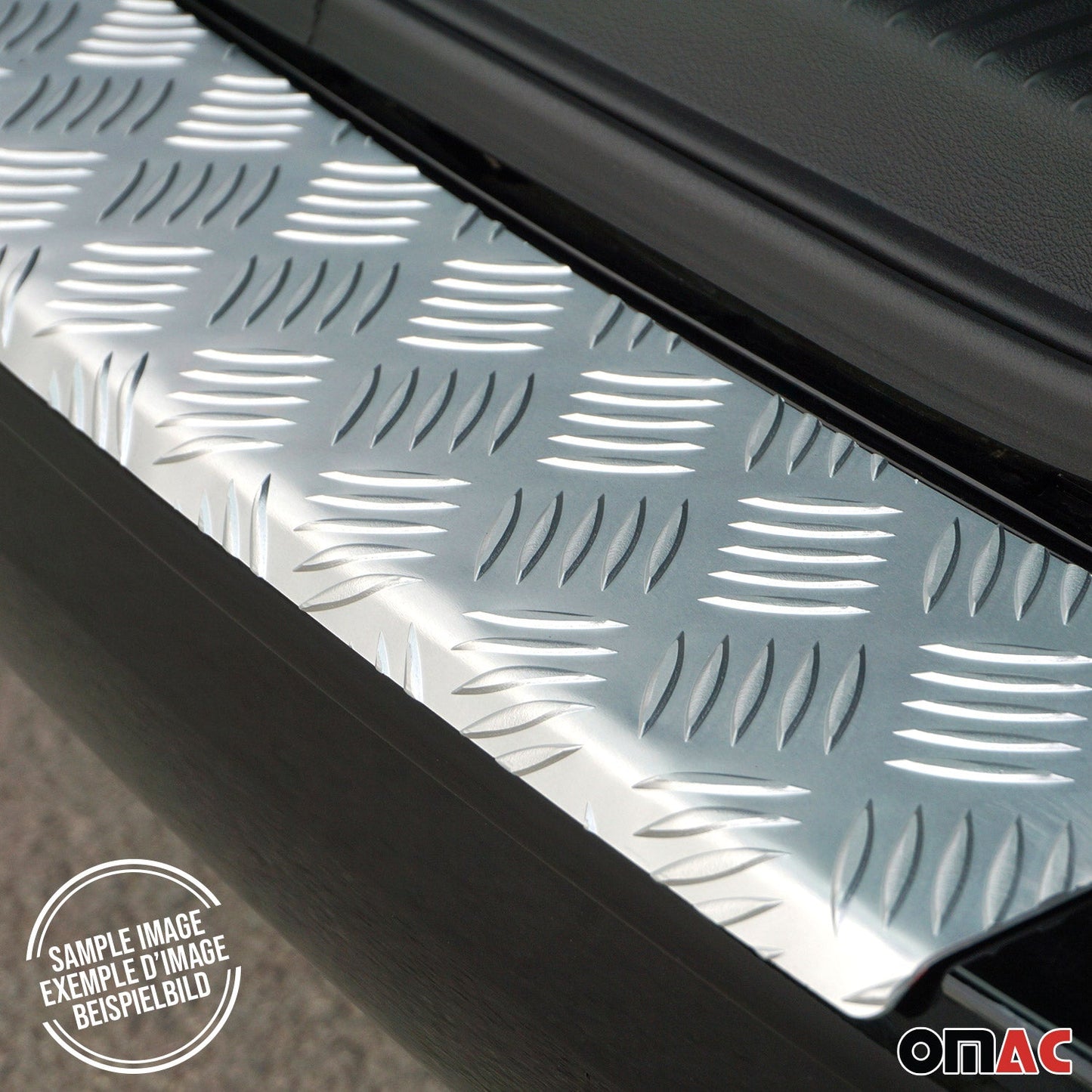2015-2026 Ford Transit Rear Bumper Sill Cover Protector Guard Aluminium