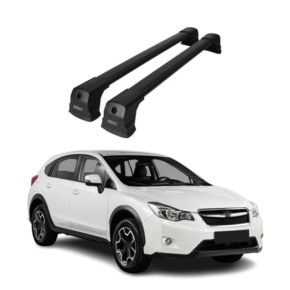 2013-2017 Subaru XV Crosstrek Roof Rack Cross Bars Black