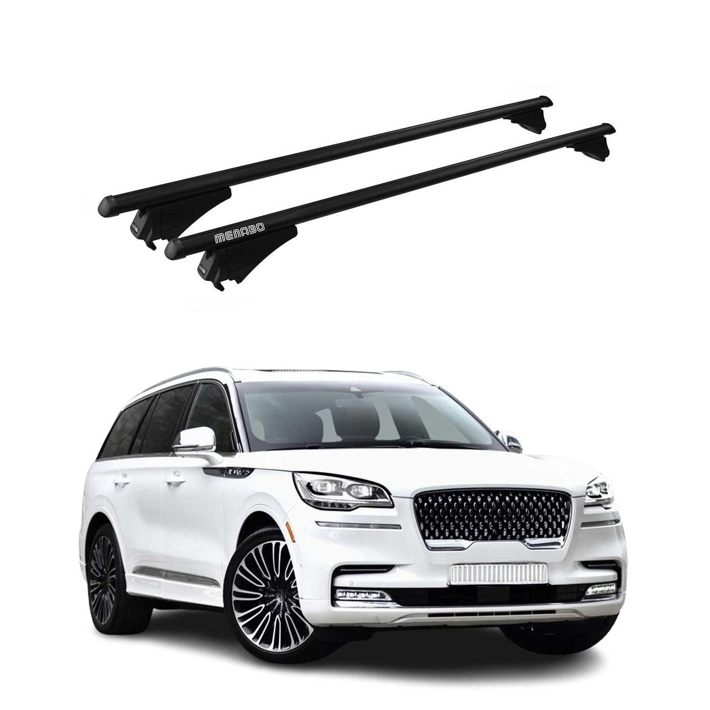 2020-2026 Lincoln Aviator Roof Rack Cross Bars Black