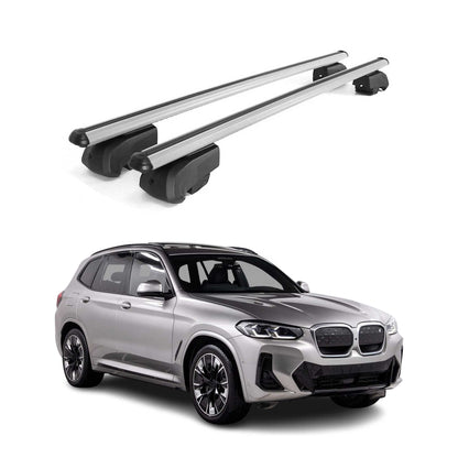 2021-2026 BMW iX3 G08 Roof Rack Cross Bars Silver