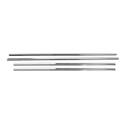 2008-2017 Mitsubishi Lancer Window Molding Trim Streamer Silver 4Pcs Stainless Steel