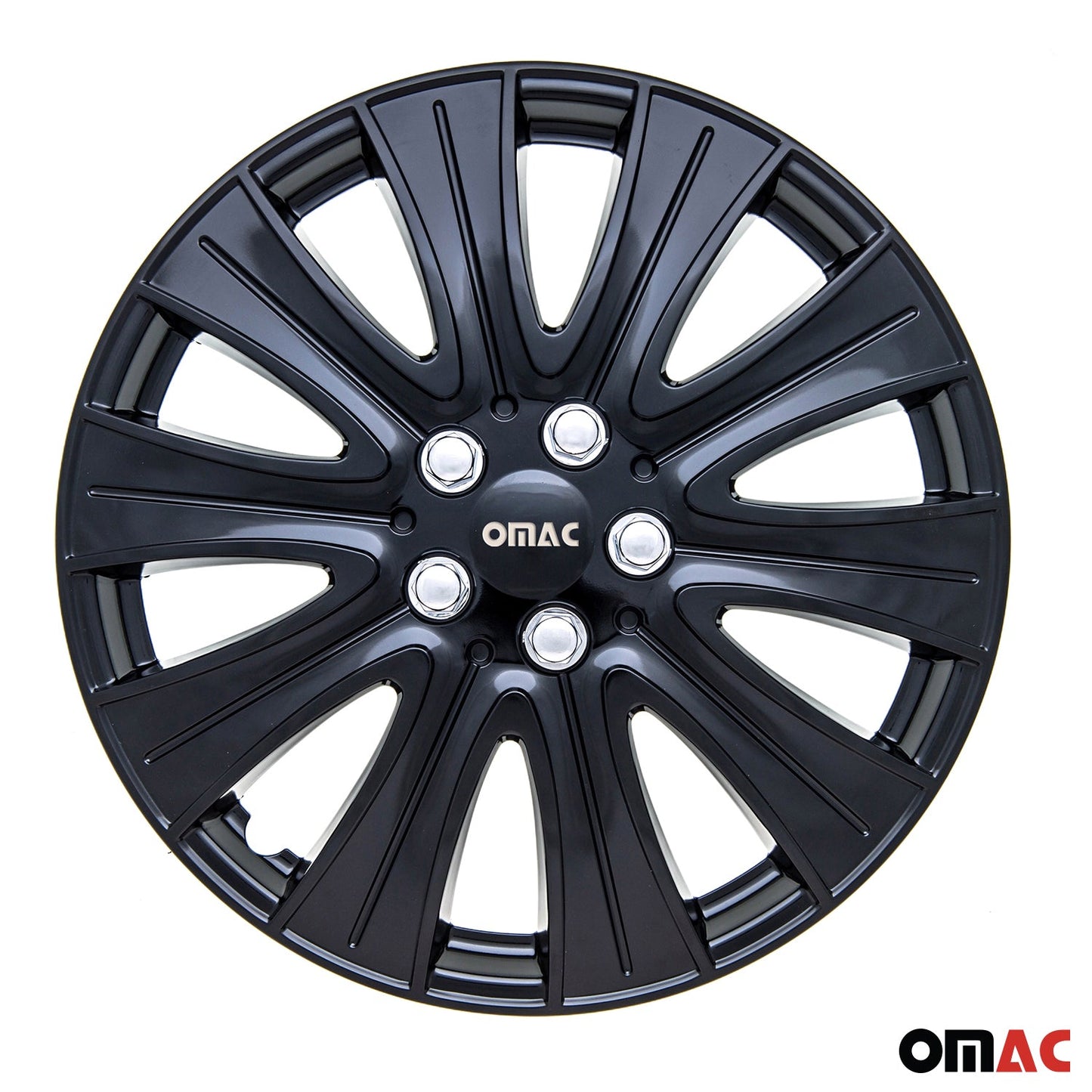 16" Hub Caps for Ford Transit 150 250 350 2015-2025 Black Silver Wheel Covers 4x