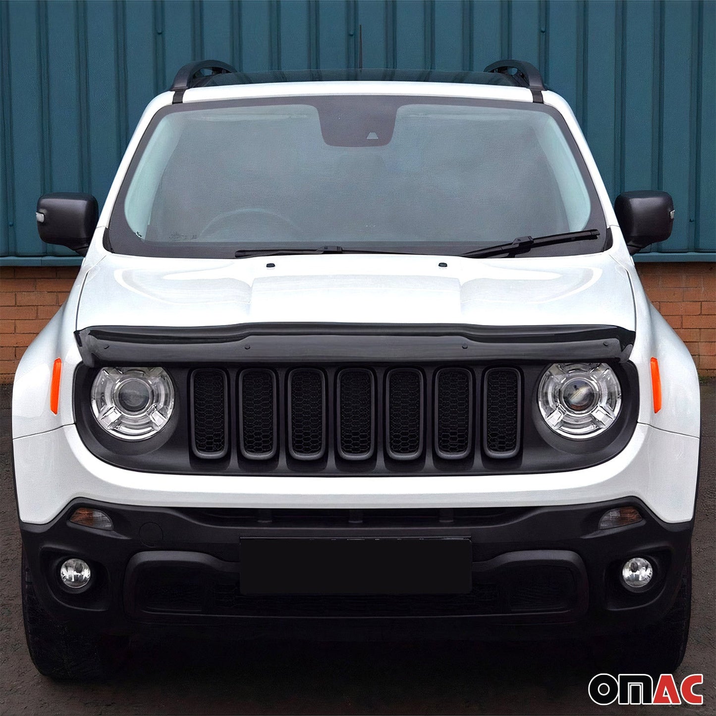 2015-2023 Jeep Renegade Set Bug Shield Hood Deflector & Window Visor Smoke 5Pcs