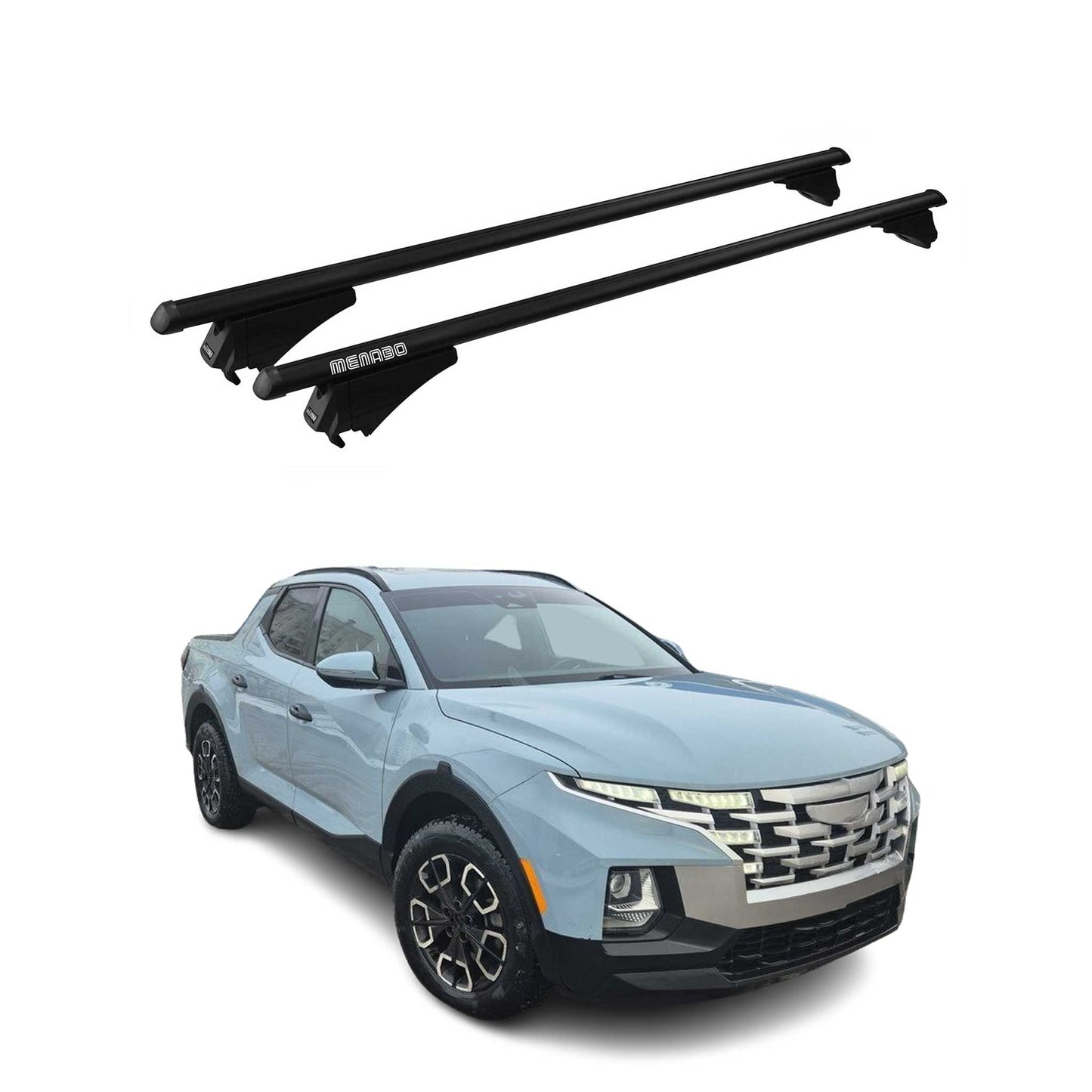 2022-2026 Hyundai Santa Cruz Roof Rack Cross Bars Black