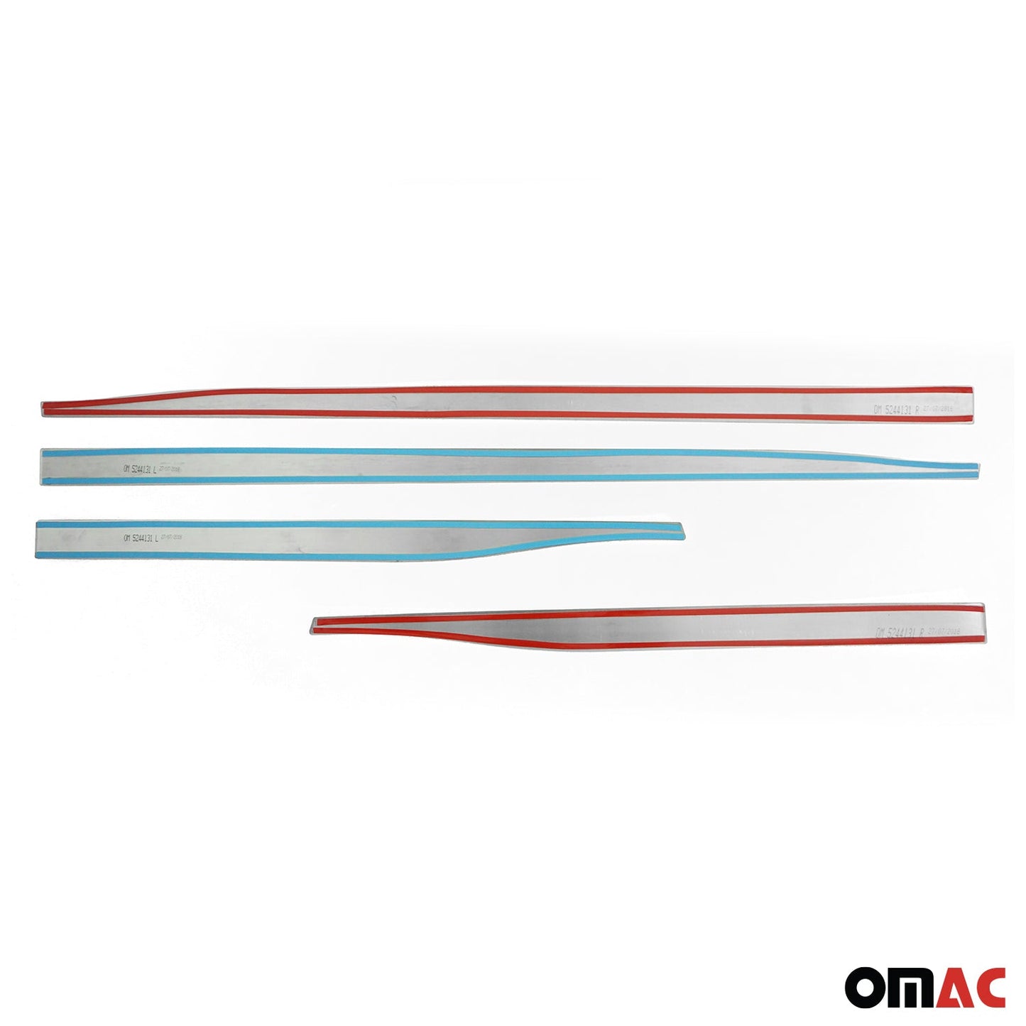 2018-2020 Buick Regal TourX Side Door Molding Trim Stainless Steel Silver 4x