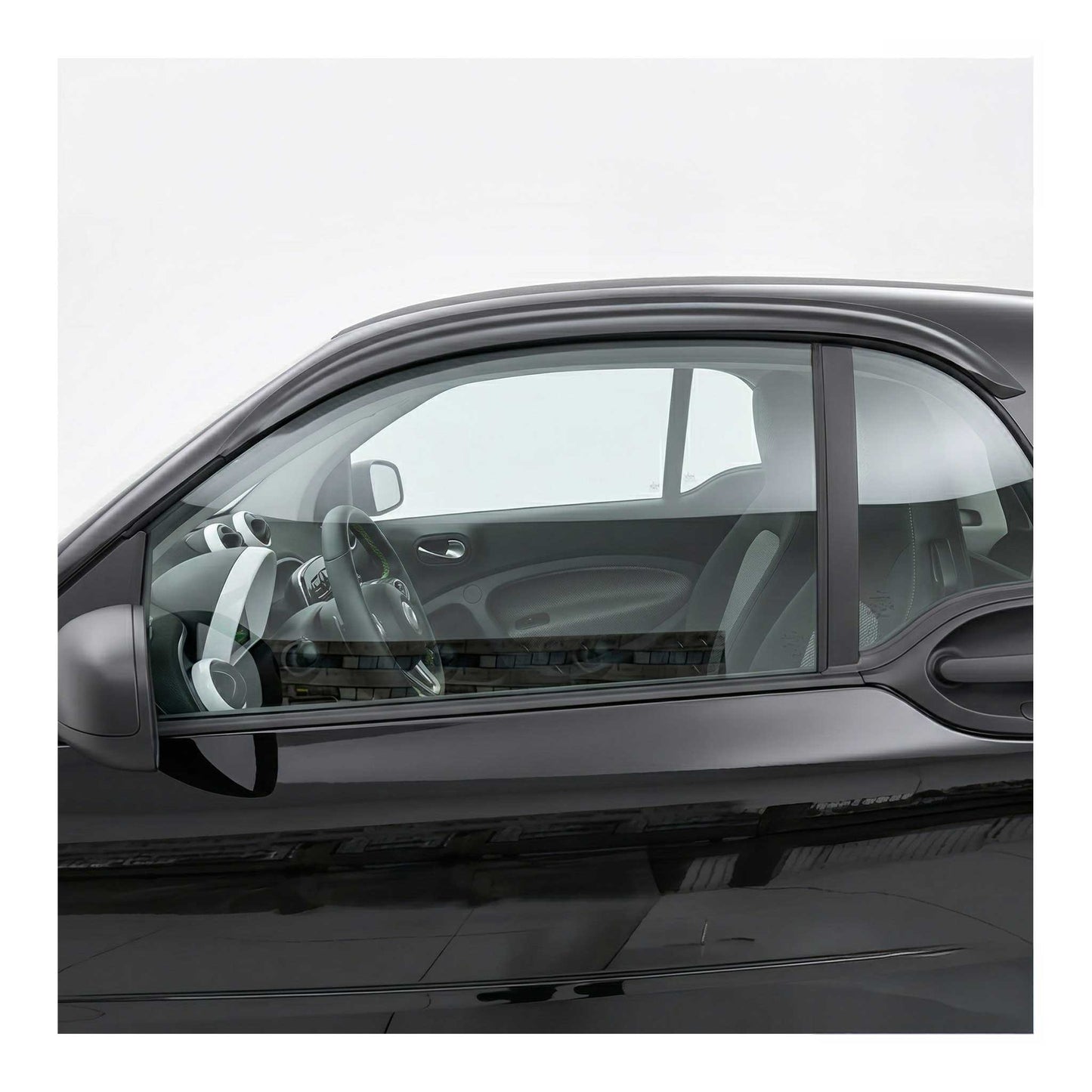 2016-2017 Smart ForTwo Window Visor Vent Rain Deflector 2Pcs Smoke