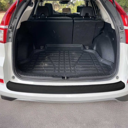 2012-2016 Honda CR-V 4.gen Rear Bumper Sill Cover Protector Guard ABS Black 1Pc