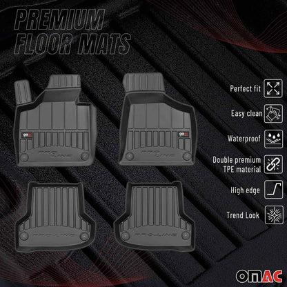 2020-2026 Porsche Taycan Premium Floor Mats Liners Full Set All Weather Heavy Duty