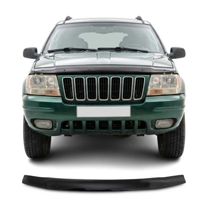1999-2004 Jeep Grand Cherokee Front Bug Shield Hood Deflector 1 Pc Smoke
