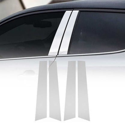 2019-2026 Toyota Corolla Sedan Window B Pillar Posts Door Trim Stainless Steel Silver 4x
