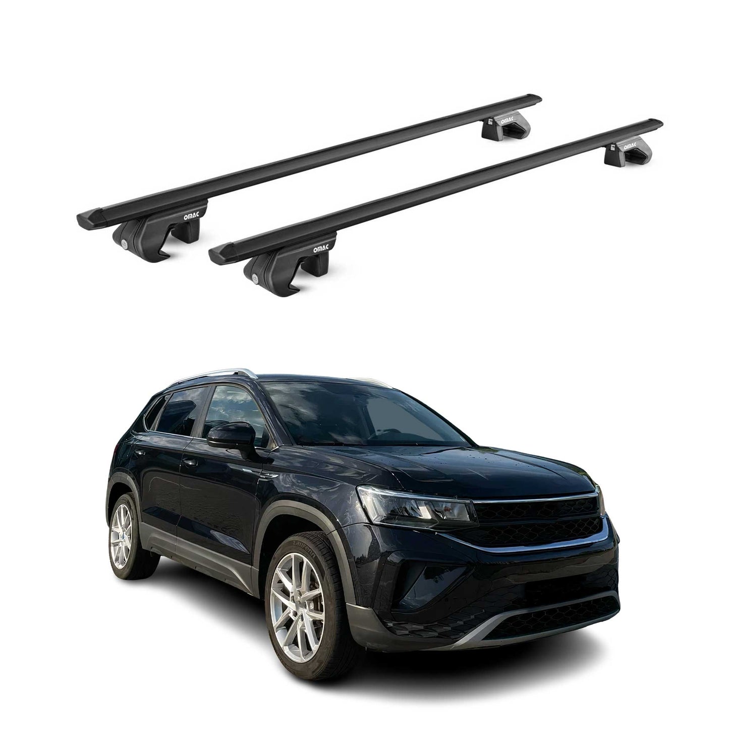 2021-2026 VW Taos Roof Rack Cross Bars Luggage Carrier 2 Pcs