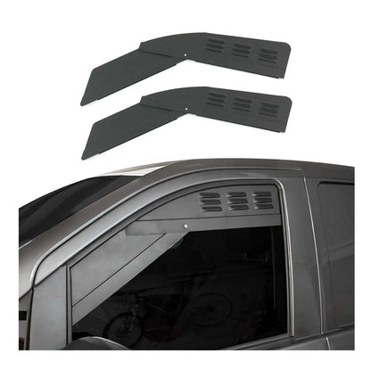 2016-2024 Mercedes Metris Car Ventilation Window Air Vent Aluminium Black 2Pcs