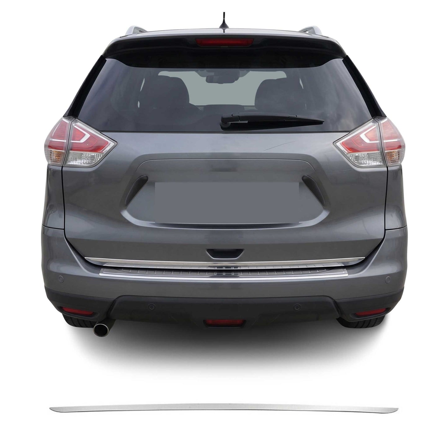 2017-2020 Nissan Rogue Rear Trunk Lid Molding Trim Stainless Steel Silver