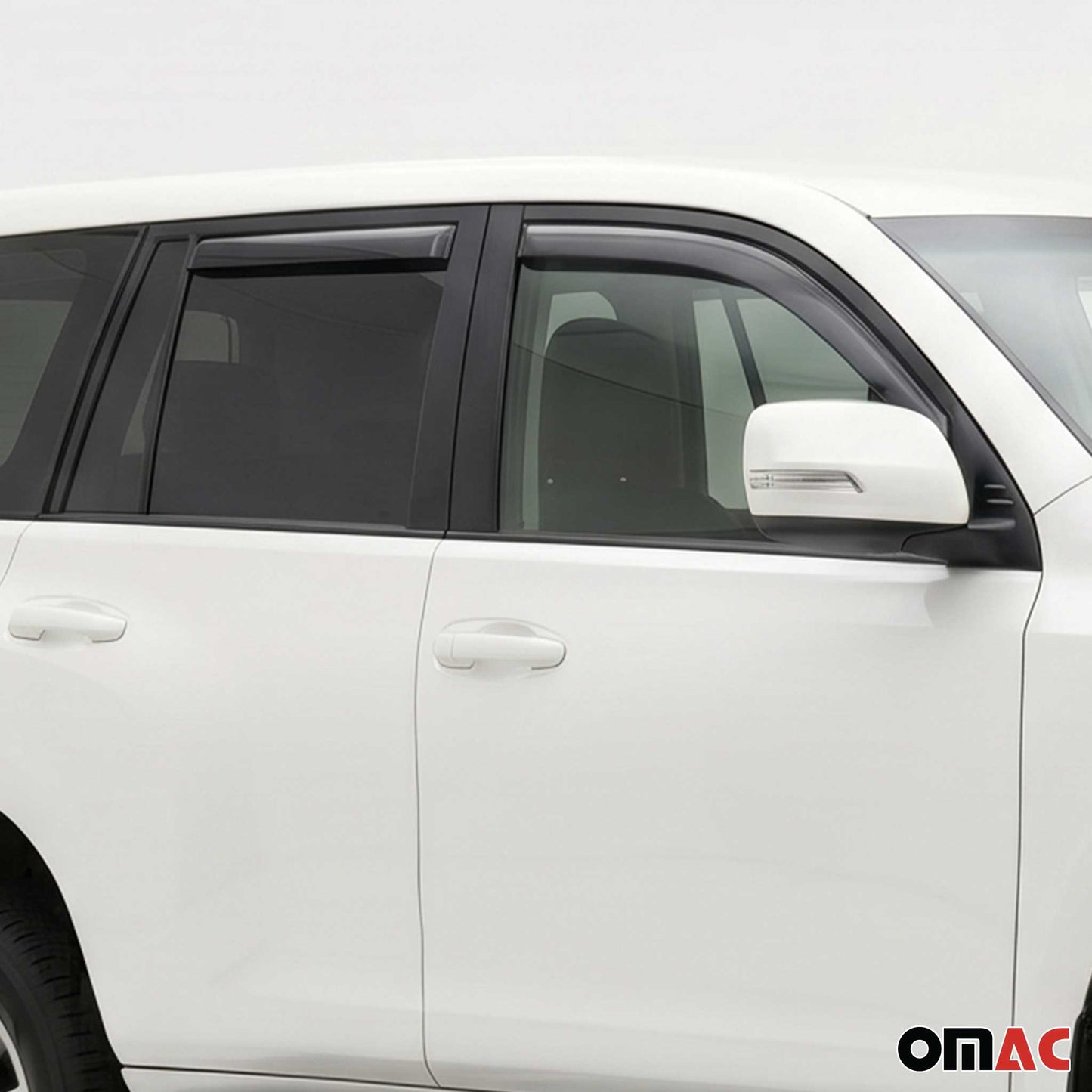 2010-2013 Lexus GX 460 Window Visor Vent Rain Deflector 2Pcs Smoke