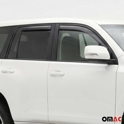 2010-2013 Lexus GX 460 Window Visor Vent Rain Deflector 2Pcs Smoke