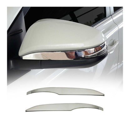 2014-2018 Toyota 4Runner Side Mirror Cover Caps Stainless Steel Silver 2 Pcs