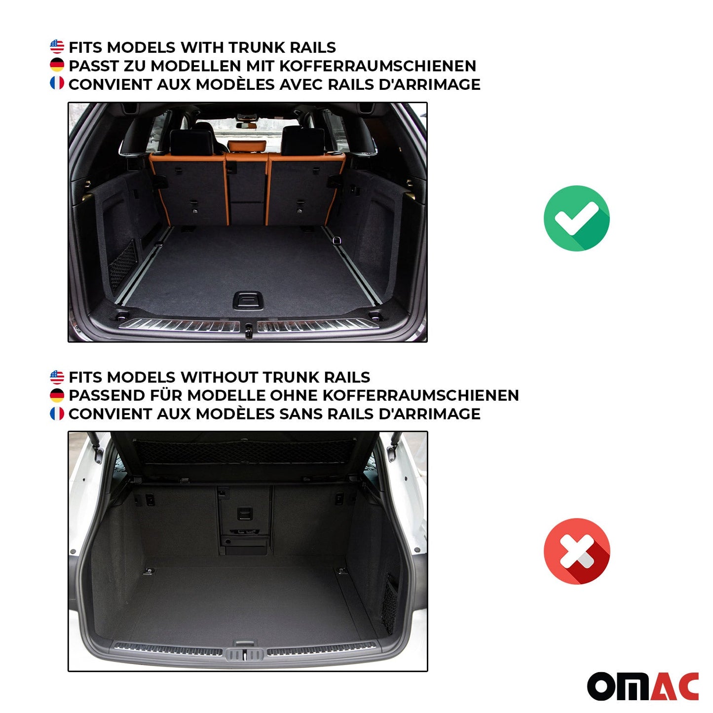 2019-2026 Audi Q8 SQ8 Premium Cargo Liner Trunk Mat All Weather Heavy Duty