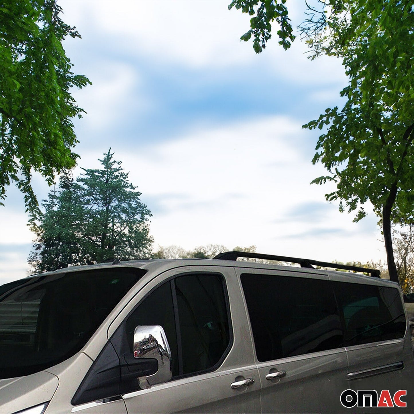 2015-2026 Ford Transit L1 SWB Roof Rack Rails Side Rails Black