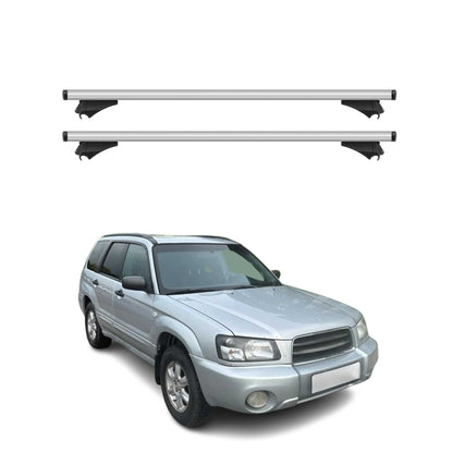 For Subaru Forester II 2003-2008 Cross Bars Roof Racks Aluminium Grey