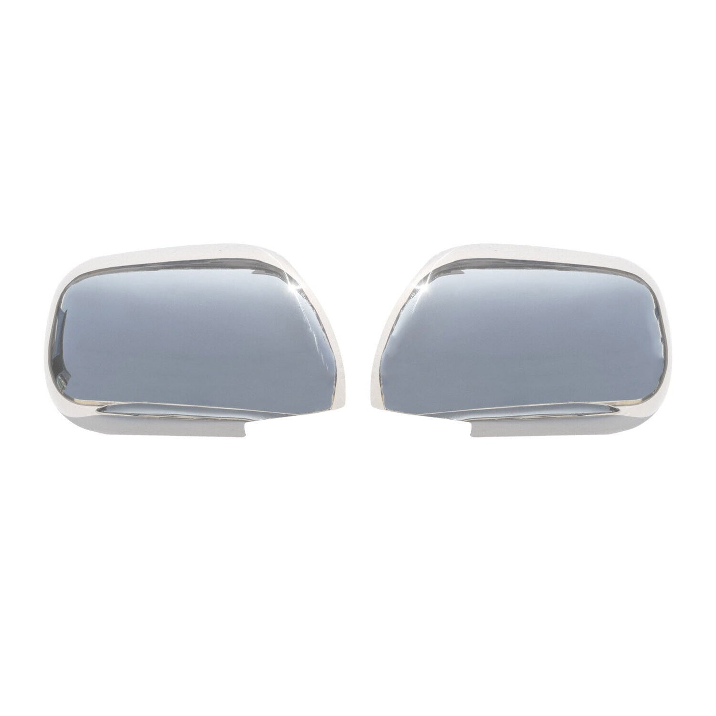 2003-2009 Toyota 4Runner Side Mirror Cover Caps Stainless Steel Silver 2 Pcs