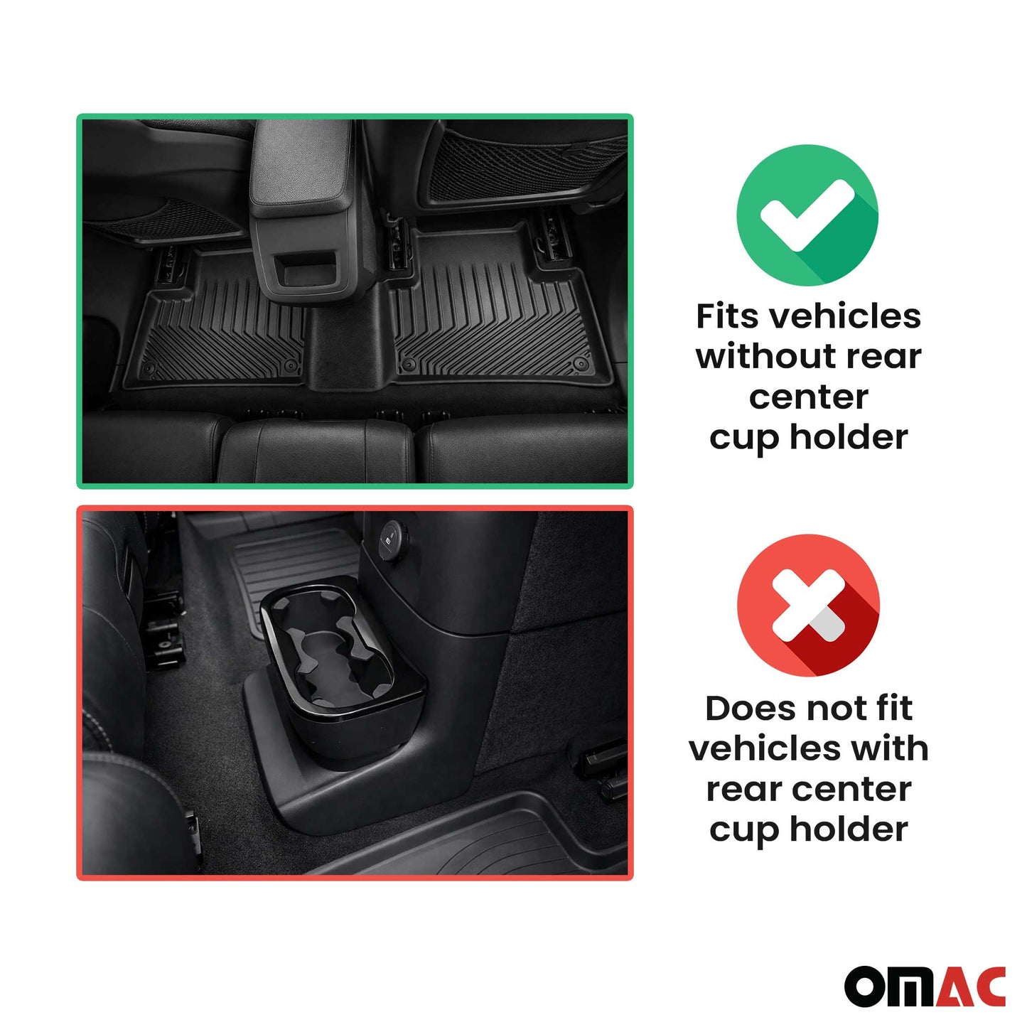 2016-2023 Mazda CX-9 Premium Floor Mats Liners First and Second Row Set Black