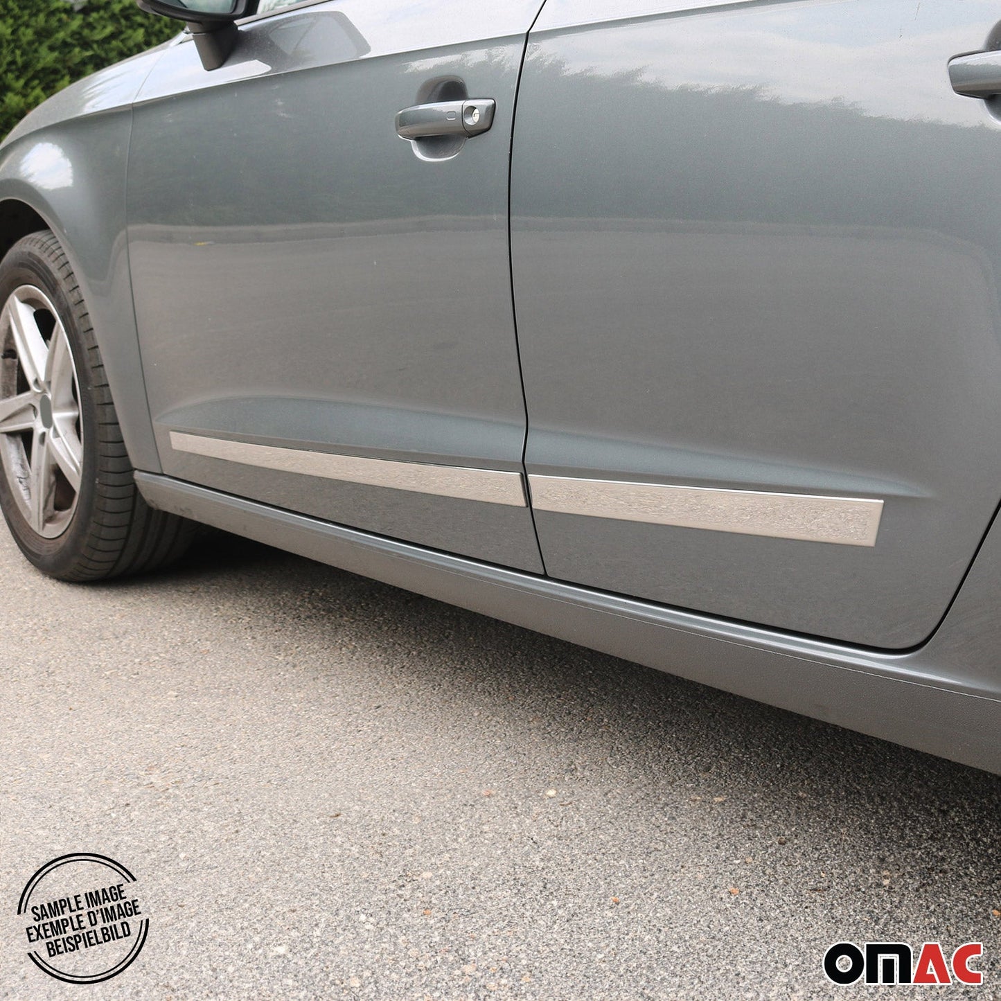 2011-2018 Volvo S60 Side Door Molding Trim Skirt Garnish Stainless Steel Silver 4 Pcs