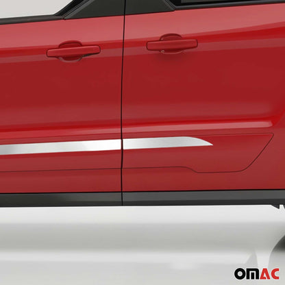 2014-2019 Ford Transit Connect Side Door Molding Trim Stainless Steel Silver 4x