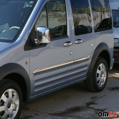 2010-2013 Ford Transit Connect Fuel Cap Cover & Door Streamer Trim Set Stainless Steel