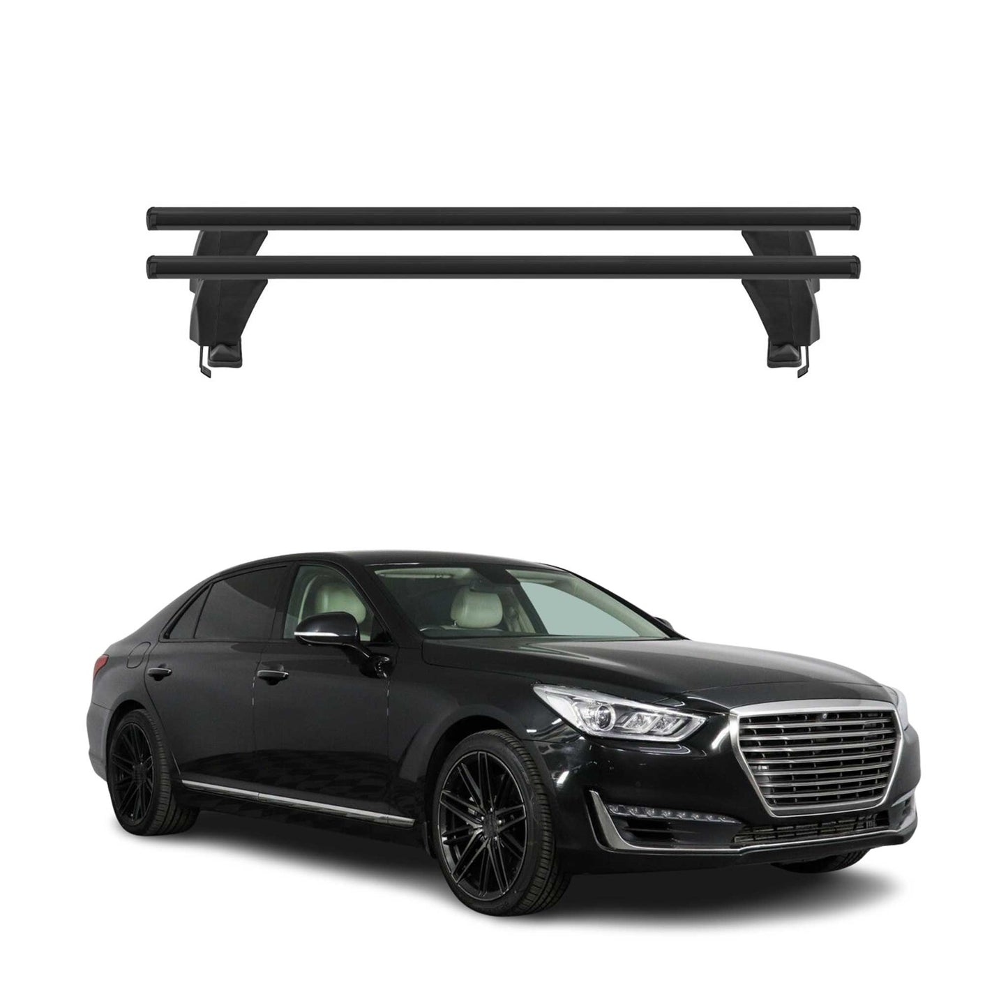 2017-2026 Genesis G90 Roof Rack Cross Bars Black
