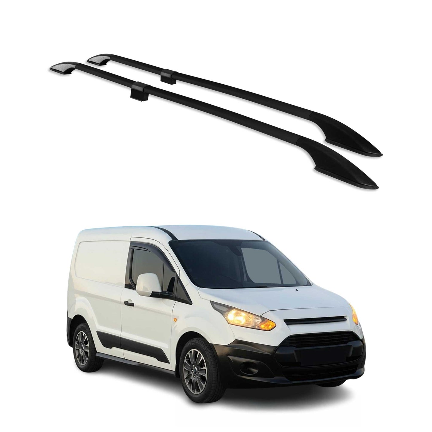 2014-2021 Ford Transit Connect L1 Roof Rack Rails Side Rails Black