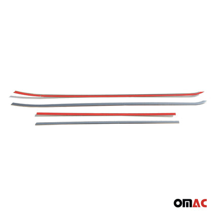 2015-2022 RAM ProMaster City Window Molding Trim Streamer Stainless Steel Silver 4 Pcs