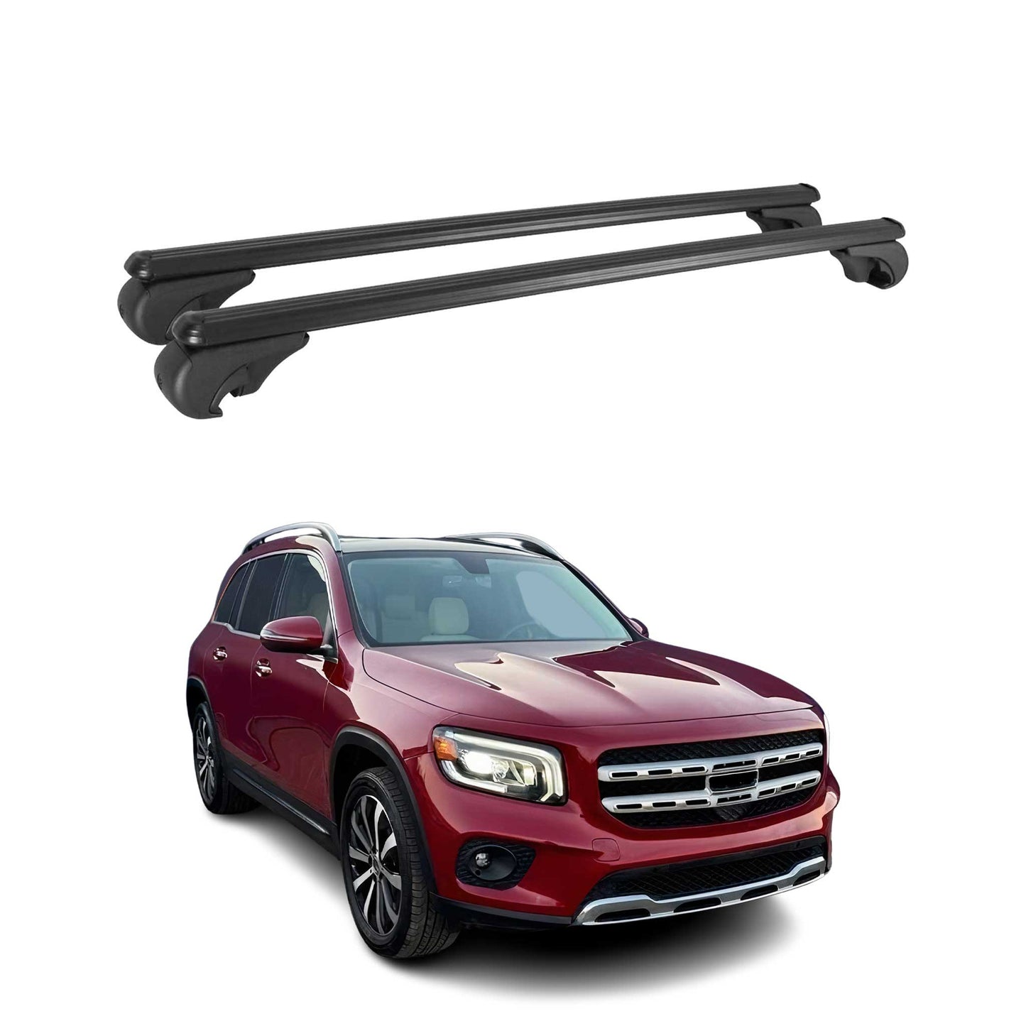 2020-2026 Mercedes GLB Class X257 Roof Rack Cross Bars Black