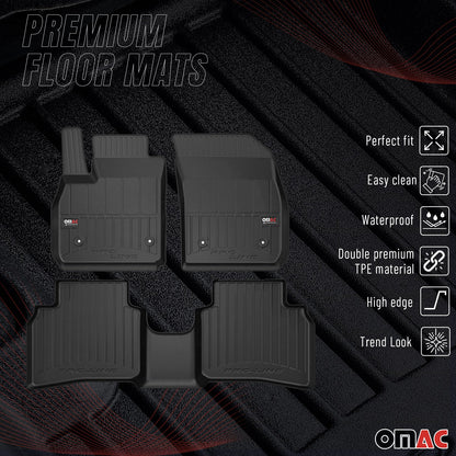 2019-2025 Cadillac XT4 Premium Floor Mats Liners Full Set All Weather Heavy Duty