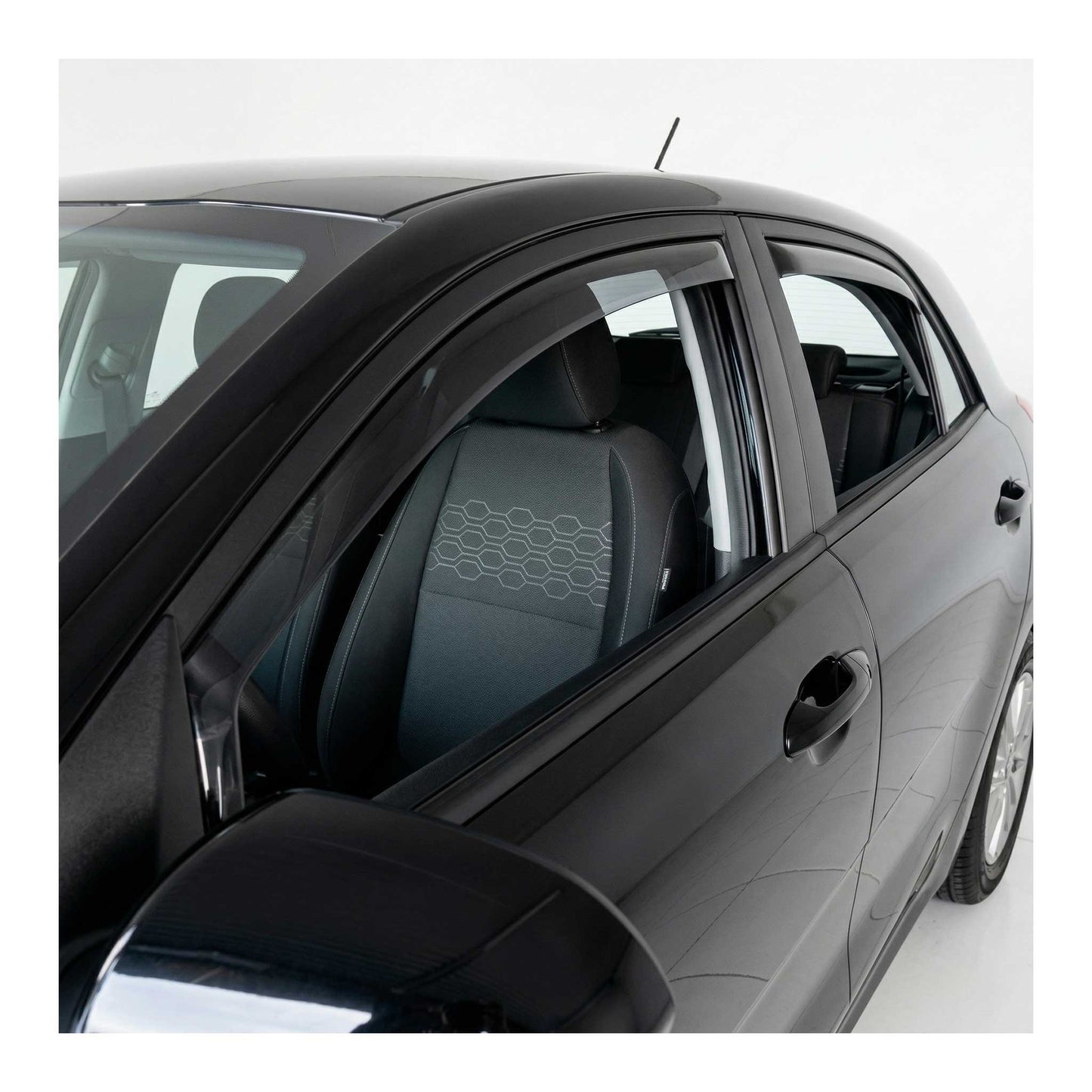 2018-2023 Kia Rio Hatchback Window Visor Vent Rain Deflector 4Pcs Smoke