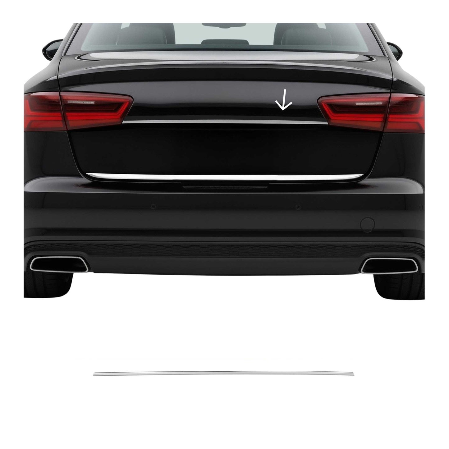 2012-2015 Audi A6 C7 Pre-Fl Sedan Trunk Door Handle Cover Stainless Steel