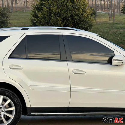 2006-2011 Mercedes M Class W164 Window Molding Trim Streamer Stainless Steel Dark 4x