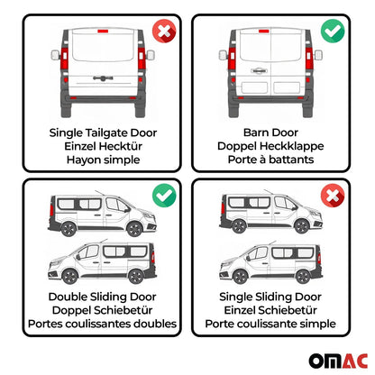 2006-2018 Mercedes Sprinter W906 MWB Window Curtain Double Sliding Beige
