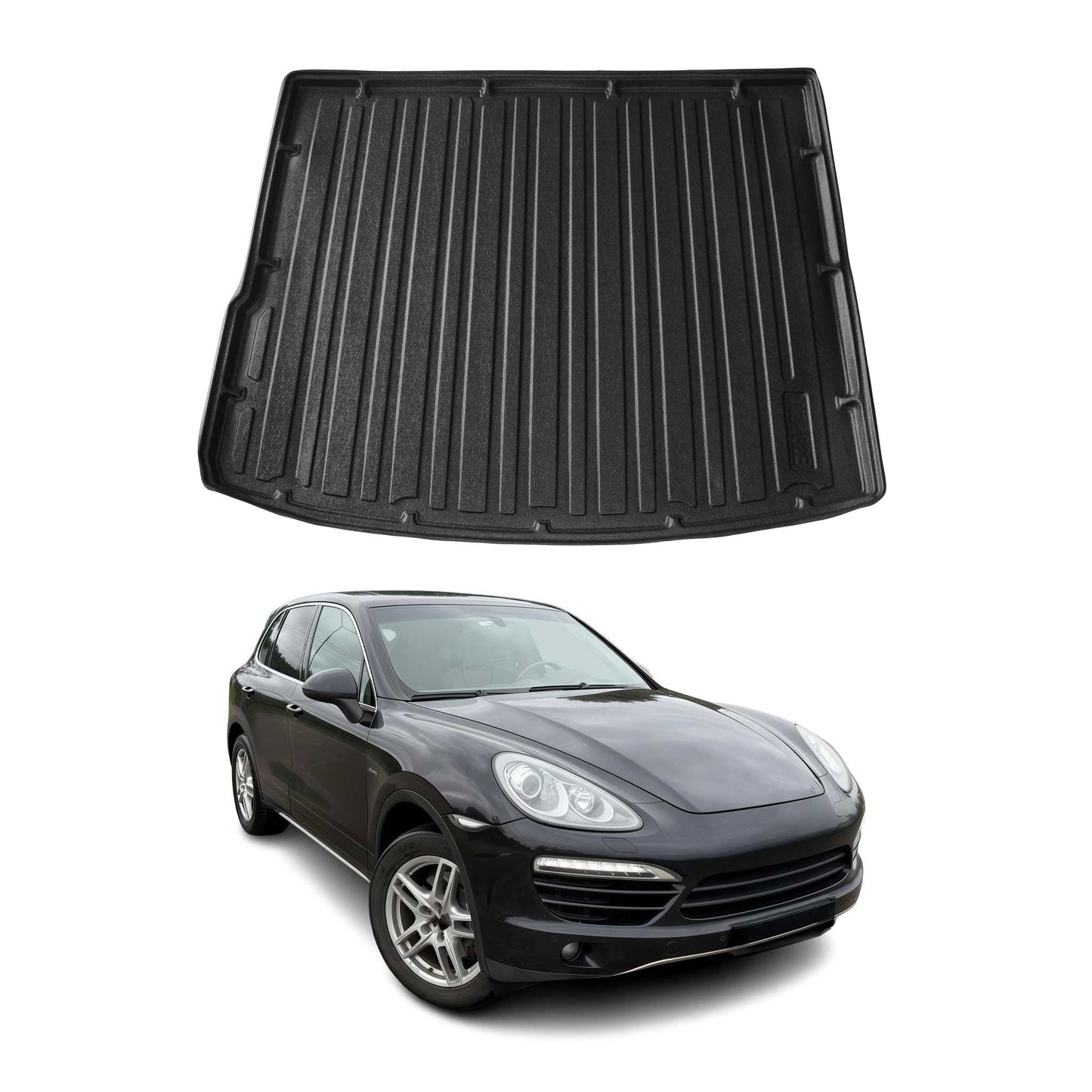 2011-2018 Porsche Cayenne 2.gen Cargo Liner Trunk Mat All Weather Black