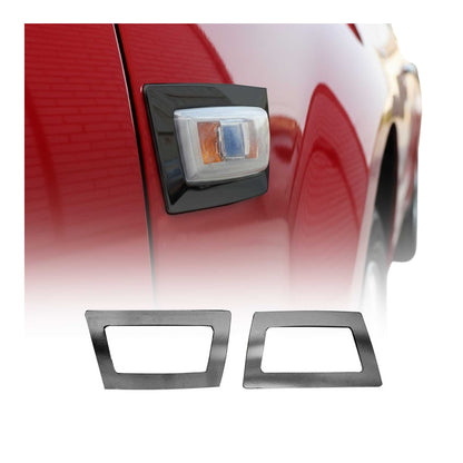 2011-2017 Buick Regal Side Indicator Signal Trim Cover Dark Stainless Steel 2 Pcs