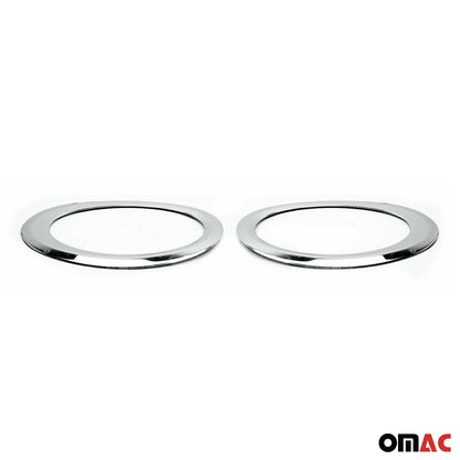 2014-2019 Ford Transit Connect Fog Light Lamp Bezel Cover Stainless Steel Silver 2 Pcs
