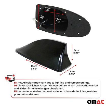 Car Shark Fin Antenna Roof Radio AM/FM Signal Aerial Accessories Black