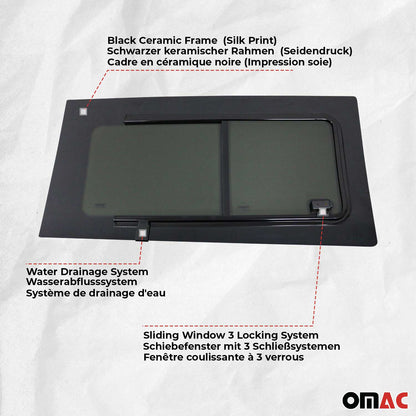2014-2024 RAM ProMaster Sliding Window Glass Front Left Side L2 L3 L4