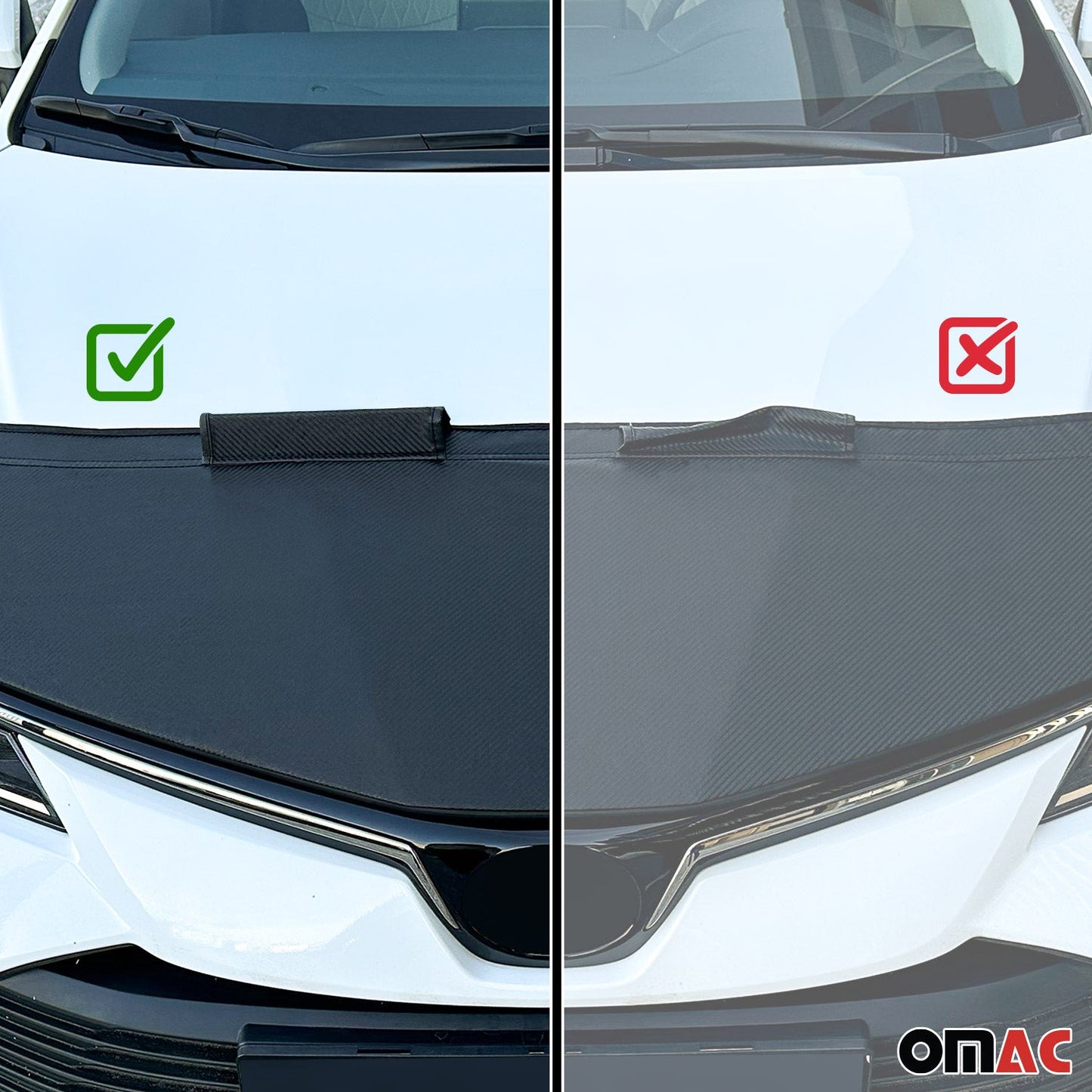 2011-2014 Kia Sportage Car Bonnet Mask Hood Bra Carbon Black 1 Pc