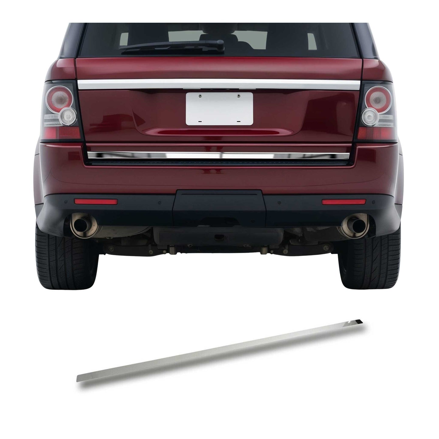 2014-2022 Land Rover Range Rover Sport Rear Trunk Molding Trim Stainless Steel Silver