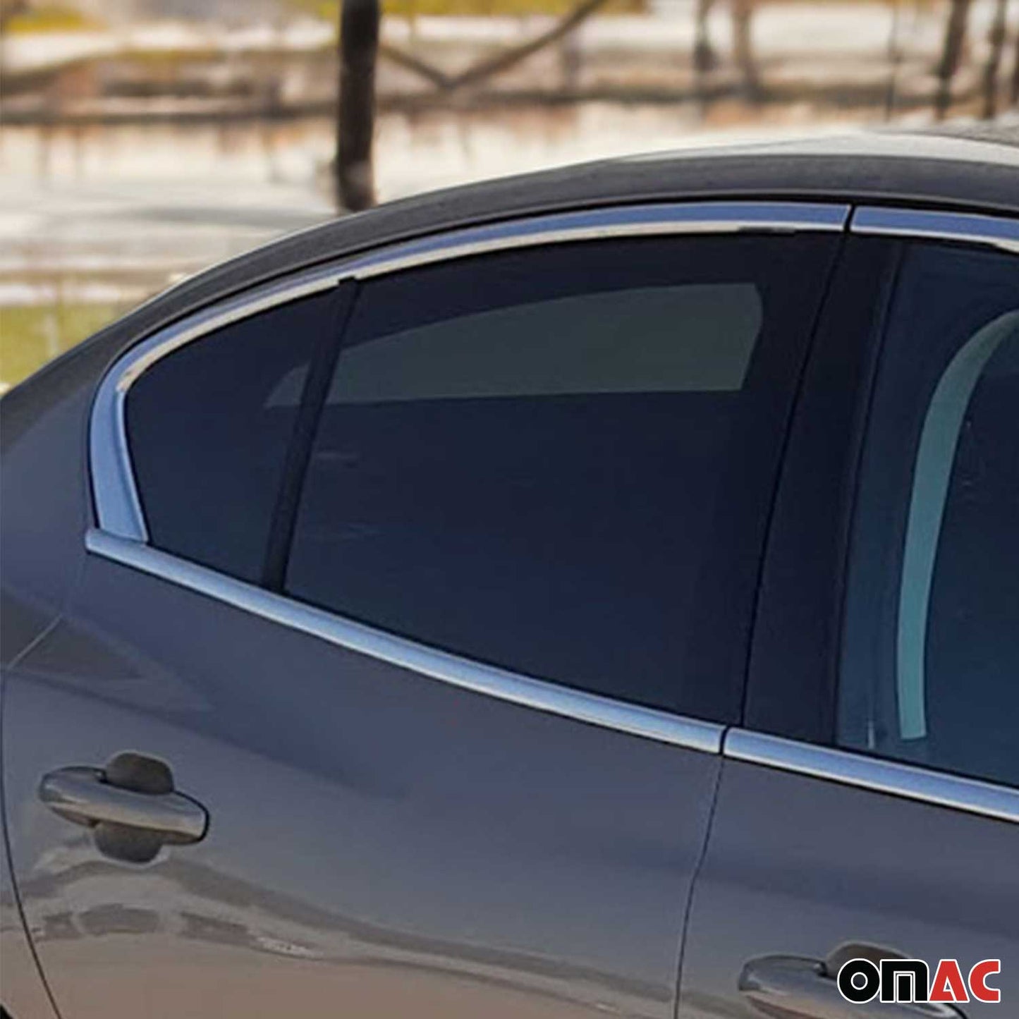 2018-2024 Ford Focus Window Molding Trim Streamer Stainless Steel Silver 8x