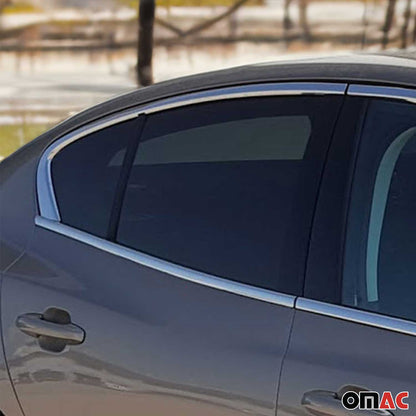 2018-2024 Ford Focus Window Molding Trim Streamer Stainless Steel Silver 8x