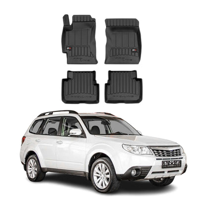 2009-2013 Subaru Forester III Premium Floor Mats Liners Full Set All Weather Heavy Duty
